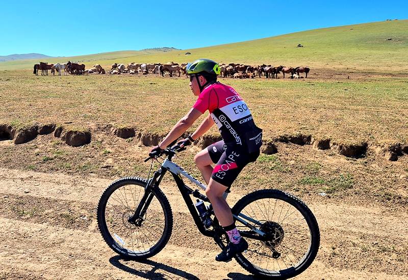 Cycling in Orkhon valley